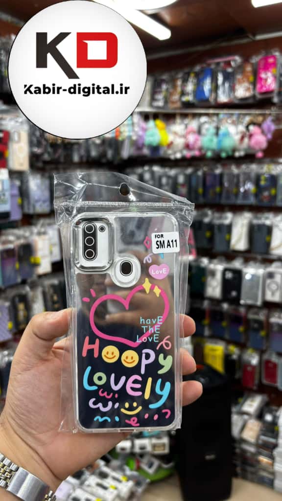 قاب گوشی Galaxy A11/M11 سامسونگ اورجینال فانتزی سخت آینه ای لنز کرومی ایربگ دار طرحدار کیوت