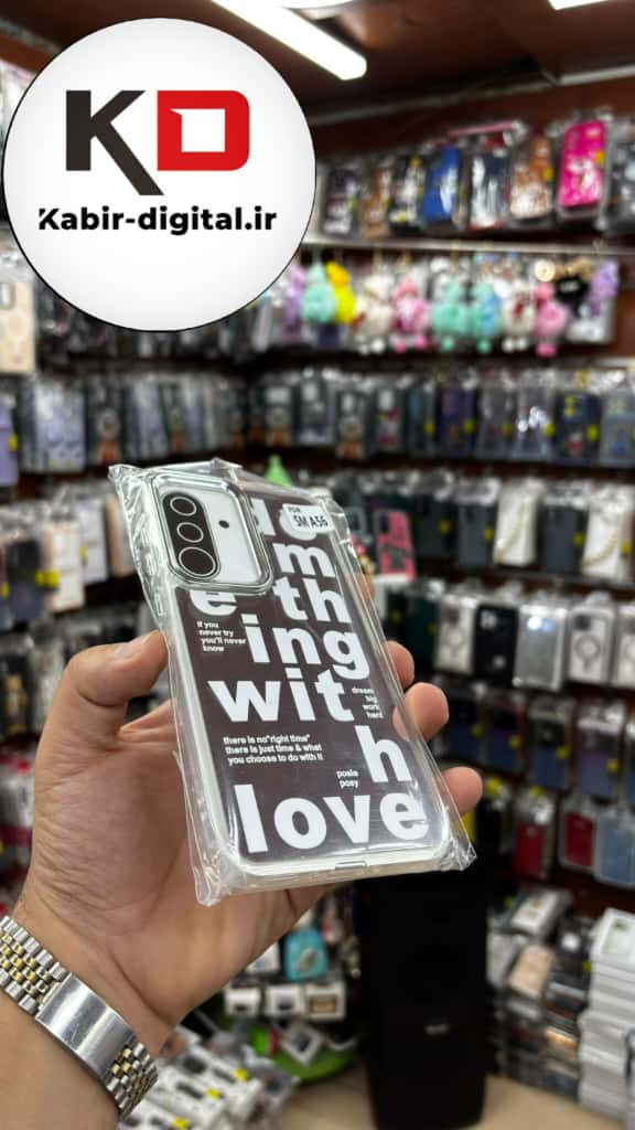 قاب گوشی Galaxy A36/A56 سامسونگ اورجینال فانتزی سخت آینه ای لنز کرومی ایربگ دار طرحدار  کیوت