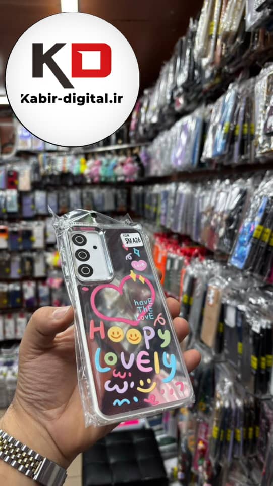 قاب گوشی Galaxy A16 / A26/A17 سامسونگ اورجینال فانتزی سخت آینه ای لنز کرومی ایربگ دار طرحدار کیوت