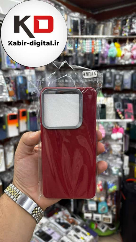 قاب گوشی Redmi Note 14 4g شیائومی لدر دیزاین SOFT Lether Design سیلیکونی طرح چرم