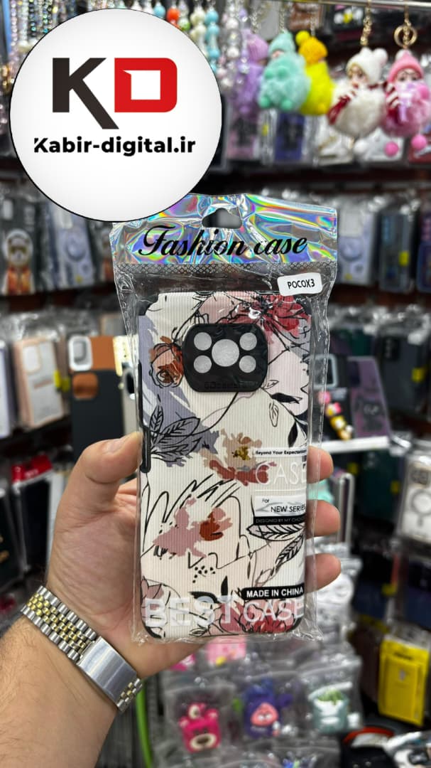 قاب گوشی POCO X3 /POCO X3 Pro شیائومی طرح کبریتی چرمی اورجینال Unique Case محافظ لنزدار کپسولی طرح گل