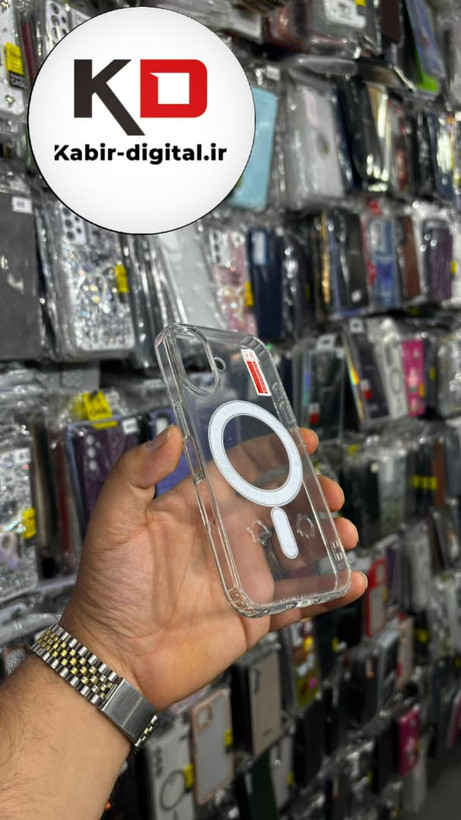 قاب گوشی iPhone 16 آیفون شفاف مگ سیف دار MagSafe اورجینال ایربگ دار