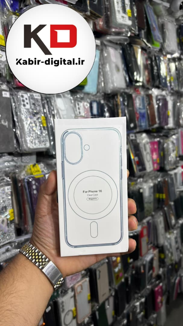 قاب گوشی iPhone 16 آیفون شفاف مگ سیف دار MagSafe اورجینال ایربگ دار