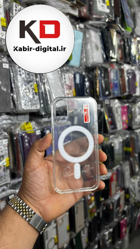 قاب گوشی iPhone 16 آیفون شفاف مگ سیف دار MagSafe اورجینال ایربگ دار
