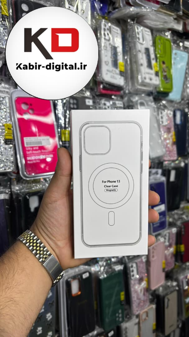 قاب گوشی iPhone 13/14/15 آیفون شفاف مگ سیف دار MagSafe اورجینال ایربگ دار