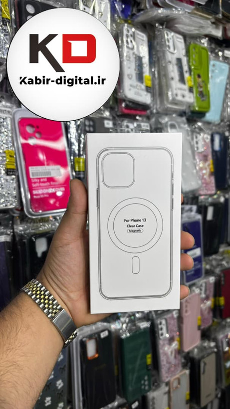قاب گوشی iPhone 13/14/15 آیفون شفاف مگ سیف دار MagSafe اورجینال ایربگ دار