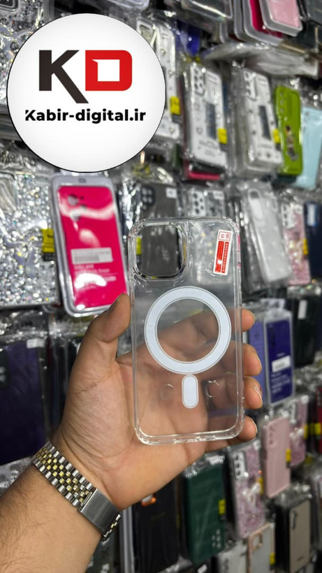 قاب گوشی iPhone 12 / 12 Pro آیفون شفاف مگ سیف دار MagSafe اورجینال ایربگ دار