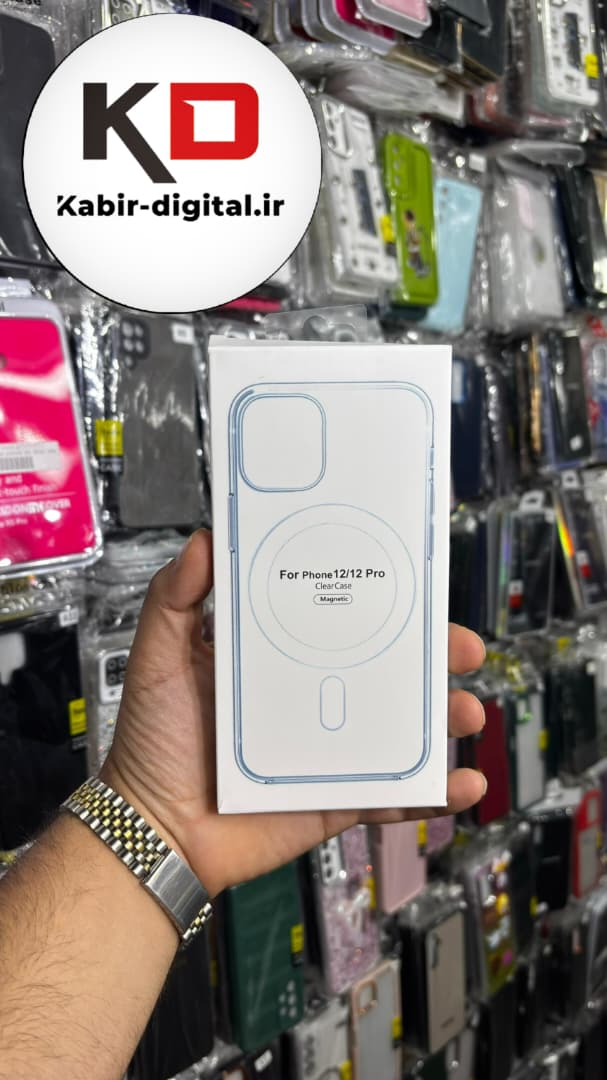 قاب گوشی iPhone 12 / 12 Pro آیفون شفاف مگ سیف دار MagSafe اورجینال ایربگ دار