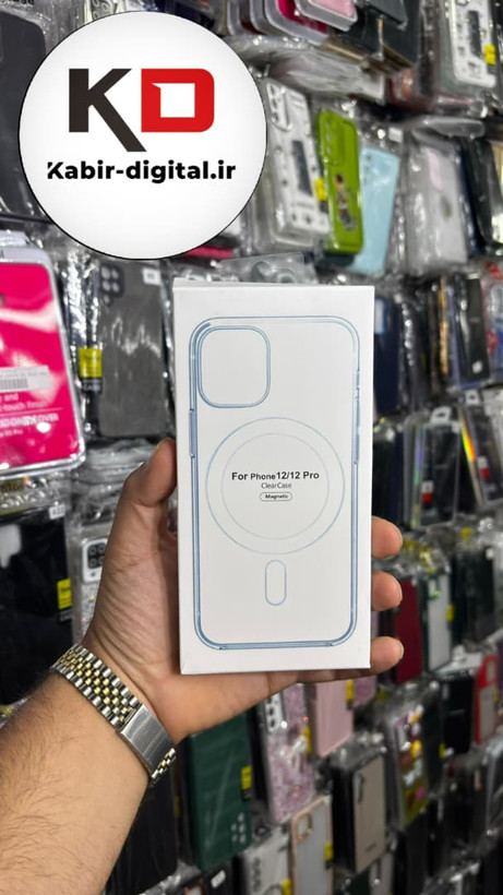 قاب گوشی iPhone 12 / 12 Pro آیفون شفاف مگ سیف دار MagSafe اورجینال ایربگ دار