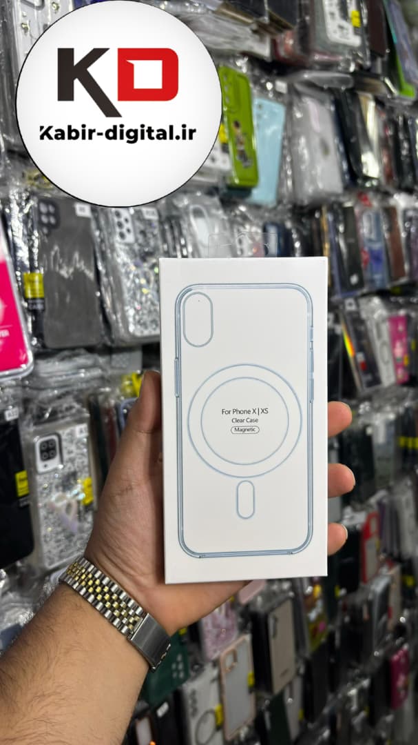 قاب گوشی iPhone X / XS آیفون شفاف مگ سیف دار MagSafe اورجینال ایربگ دار