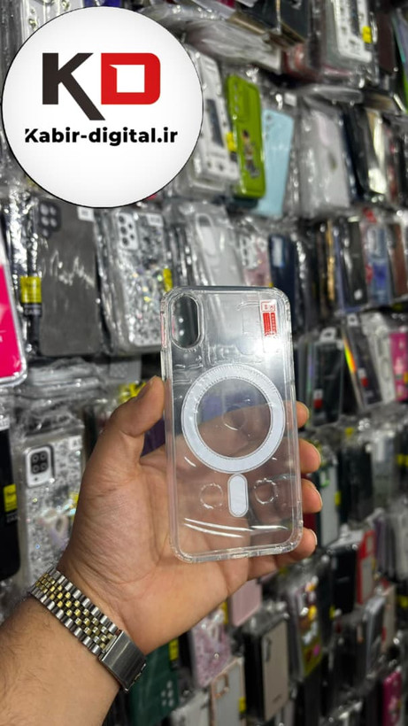 قاب گوشی iPhone X / XS آیفون شفاف مگ سیف دار MagSafe اورجینال ایربگ دار