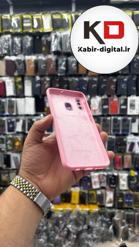 قاب گوشی Galaxy A30 / A20 سامسونگ سیلیکونی های کپی زیربسته محافظ لنز دار صورتی روشن