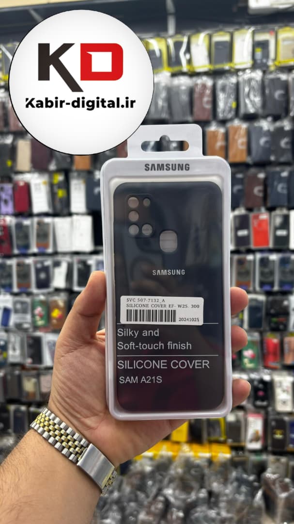 قاب گوشی Galaxy A21s سامسونگ سیلیکونی های کپی زیربسته محافظ لنز دار مشکی