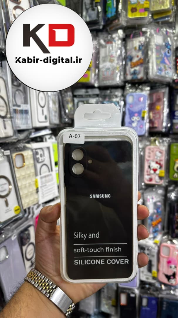 قاب گوشی Galaxy A07 سامسونگ سیلیکونی های کپی زیربسته مشکی