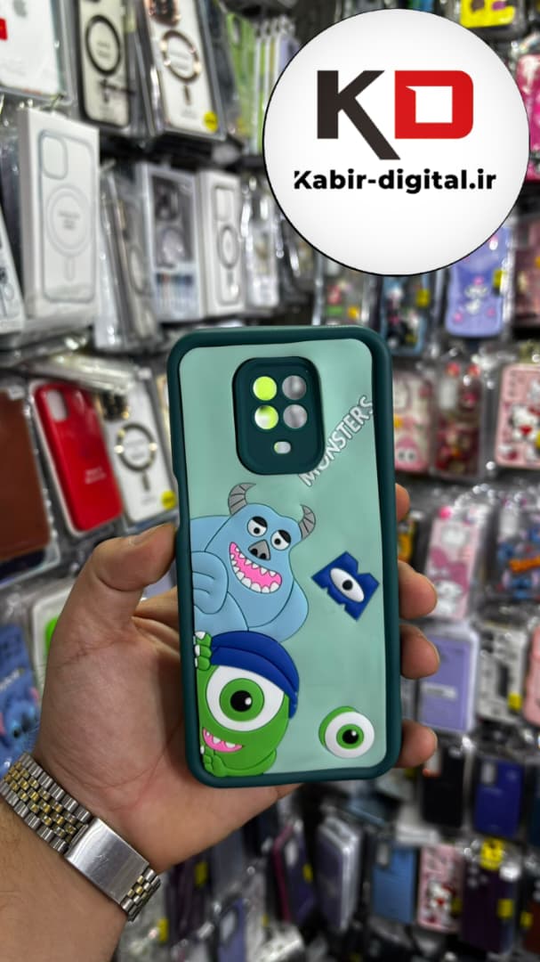 قاب گوشی Redmi Note 9 pro / Redmi Note 9s  شیائومی طرح سیلیکونی Solid عروسکی برجسته محافظ لنز دار طرح سالیوان