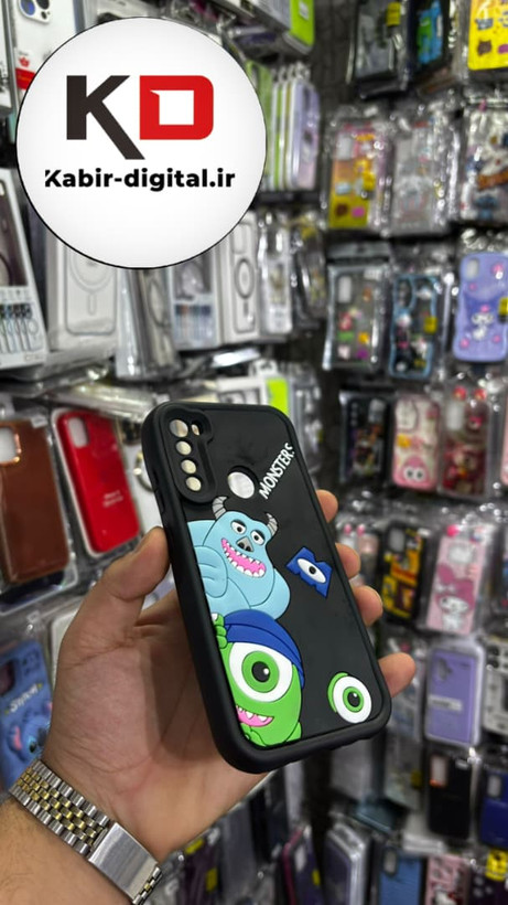 قاب گوشی Note 8 شیائومی طرح سیلیکونی Solid عروسکی برجسته محافظ لنز دار طرح سالیوان