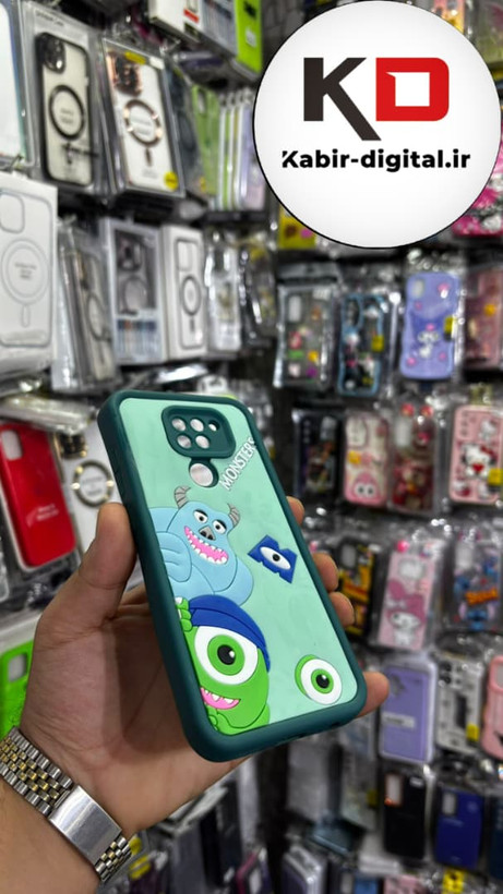 قاب گوشی Note 9 شیائومی طرح سیلیکونی Solid عروسکی برجسته محافظ لنز دار طرح سالیوان