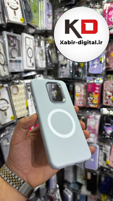 قاب گوشی Redmi 9 شیائومی لدر دیزاین SOFT Lether Design سیلیکونی طرح مگ سیف آبی