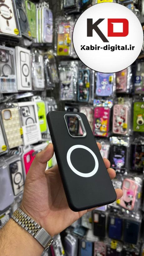 قاب گوشی Redmi 9 شیائومی لدر دیزاین SOFT Lether Design سیلیکونی طرح مگ سیف مشکی