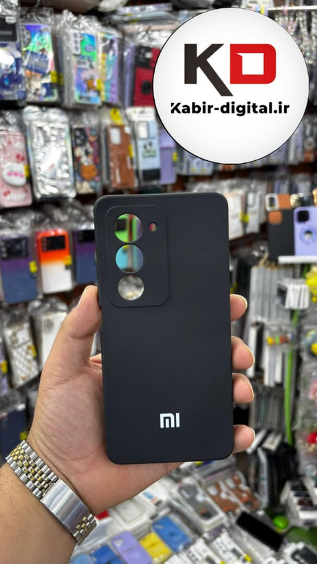 قاب گوشی Xiaomi Redmi 15 شیائومی سیلیکونی های کپی زیربسته محافظ لنز دار مشکی