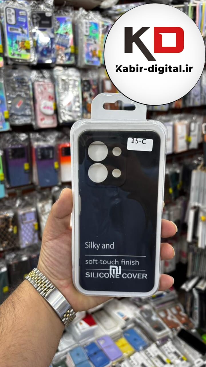قاب گوشی Xiaomi Redmi 15C - POCO C85 شیائومی سیلیکونی های کپی زیربسته محافظ لنز دار مشکی