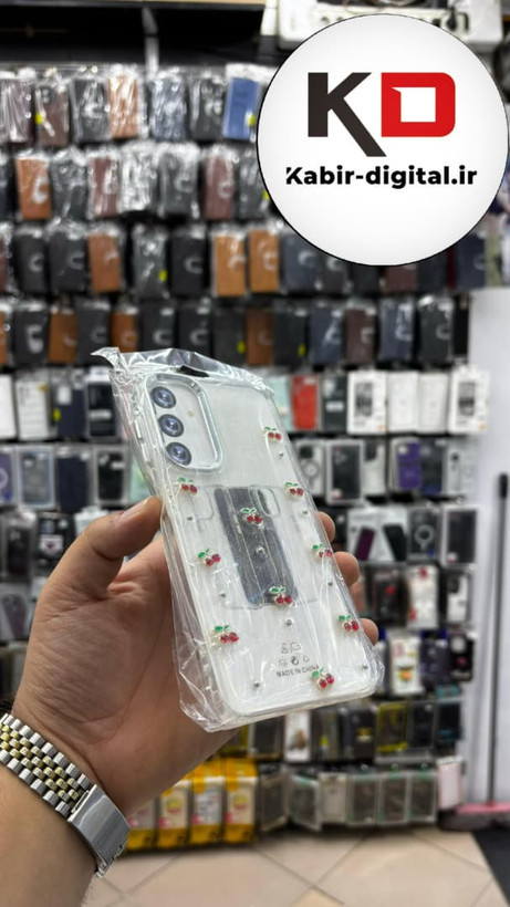 قاب گوشی Galaxy A15/A25/A24 سامسونگ لاکچری شفاف رزینی طرح شاین لنز کرومی طرح گیلاس