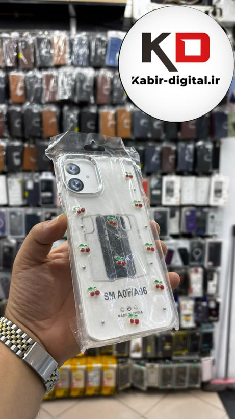 قاب گوشی Galaxy A07 / A06 سامسونگ لاکچری شفاف رزینی طرح شاین لنز کرومی طرح گیلاس
