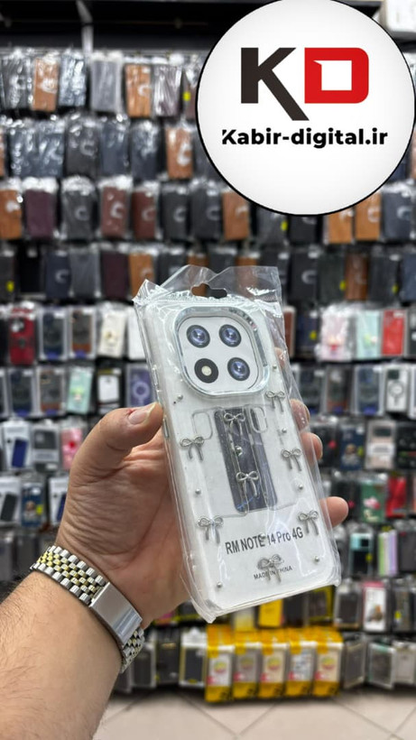 قاب گوشی Redmi Note 14 Pro 4G /Note 14 Pro 5G / Note 14 Pro Plus/ POCO X7 شیائومی لاکچری شفاف رزینی طرح شاین لنز کرومی طرح پاپیون