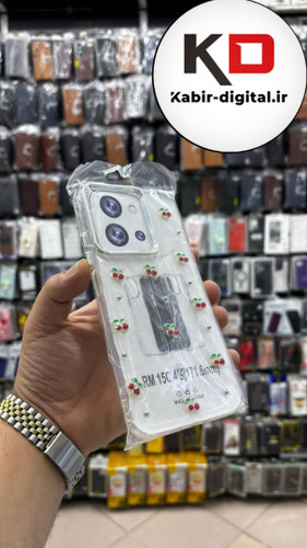 قاب گوشی Redmi 15c/ POCO C85 شیائومی لاکچری شفاف رزینی طرح شاین لنز کرومی طرح گیلاس