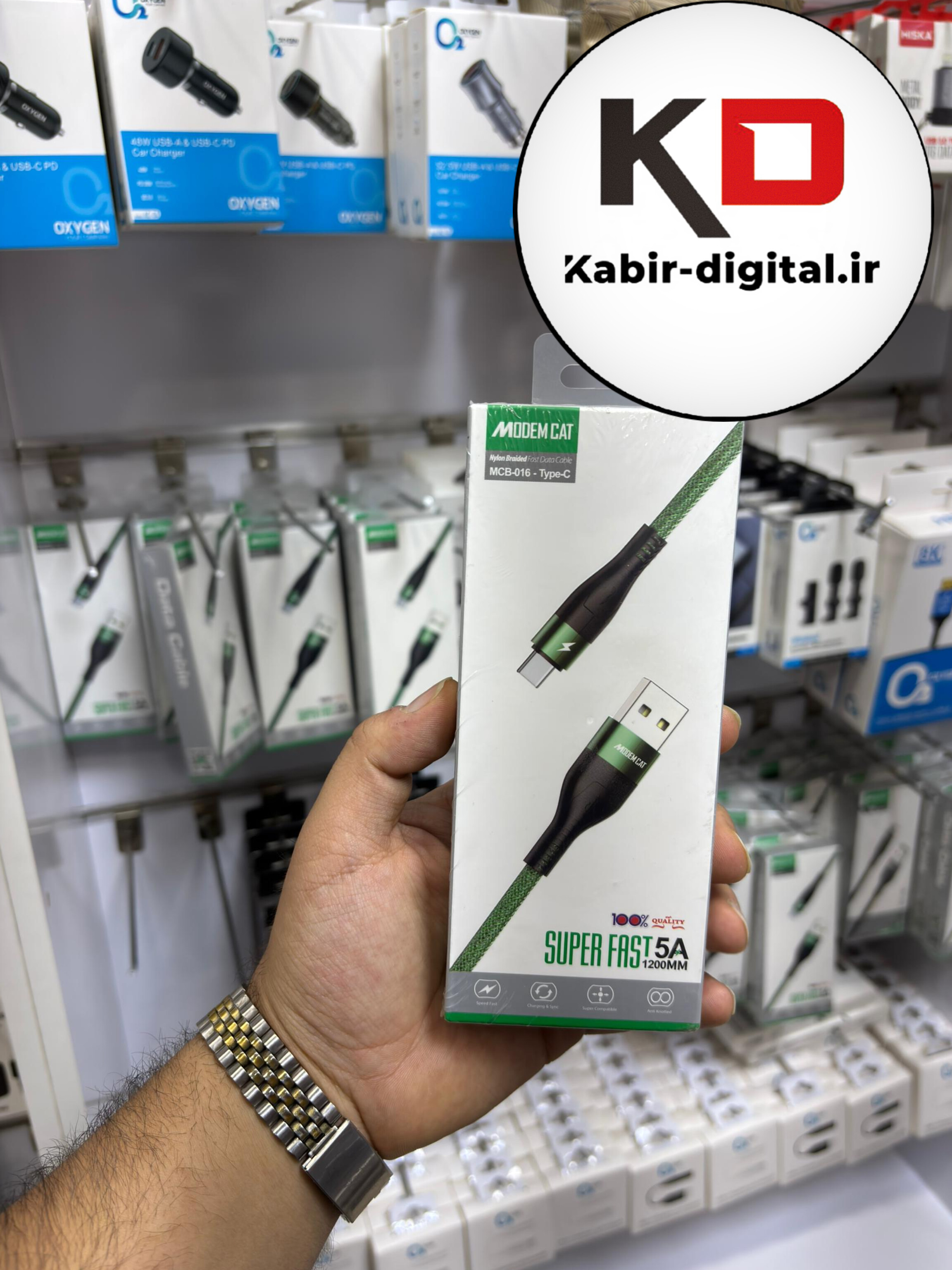 کابل شارژ میکرو برند مودم کت مدل MCB-016