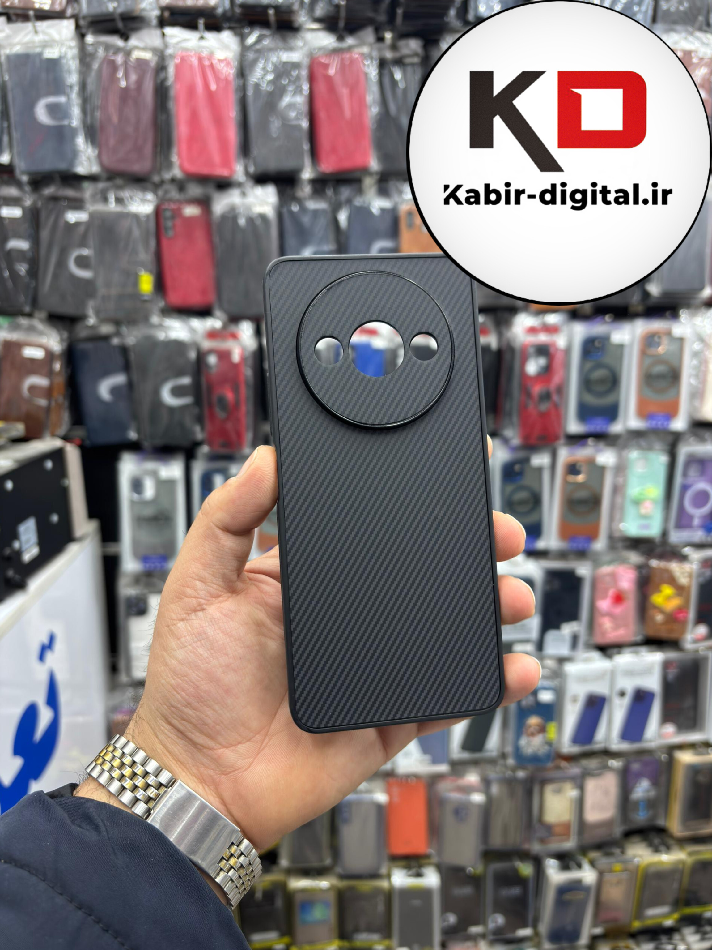 قاب گوشی Redmi A3 / Redmi A3x شیائومی Hatching Case سیلیکونی طرح هاشور ایربگ دار محافظ لنز دار مشکی