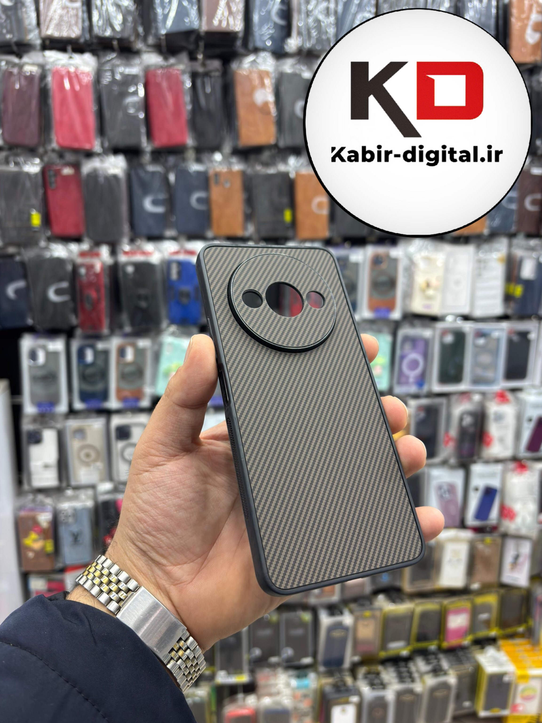 قاب گوشی Redmi A3 / Redmi A3x شیائومی Hatching Case سیلیکونی طرح هاشور ایربگ دار محافظ لنز دار