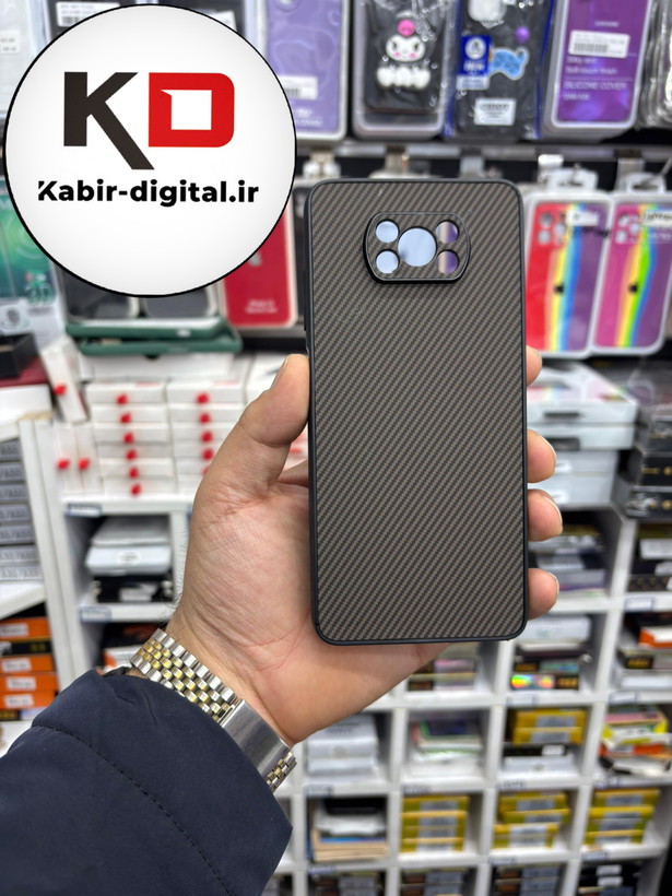 قاب گوشی POCO X3 / POCO X3 Pro شیائومی Hatching Case سیلیکونی طرح هاشور ایربگ دار محافظ لنز دار