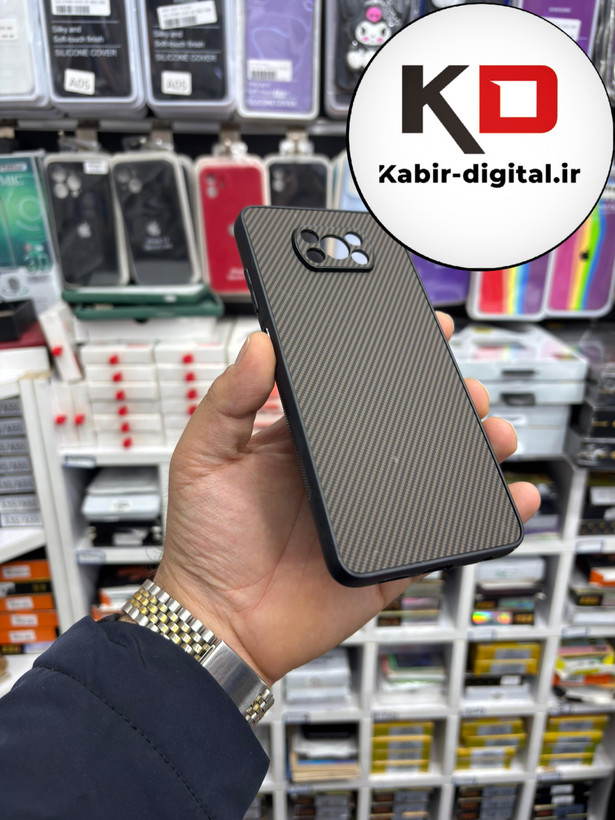 قاب گوشی POCO X3 / POCO X3 Pro شیائومی Hatching Case سیلیکونی طرح هاشور ایربگ دار محافظ لنز دار