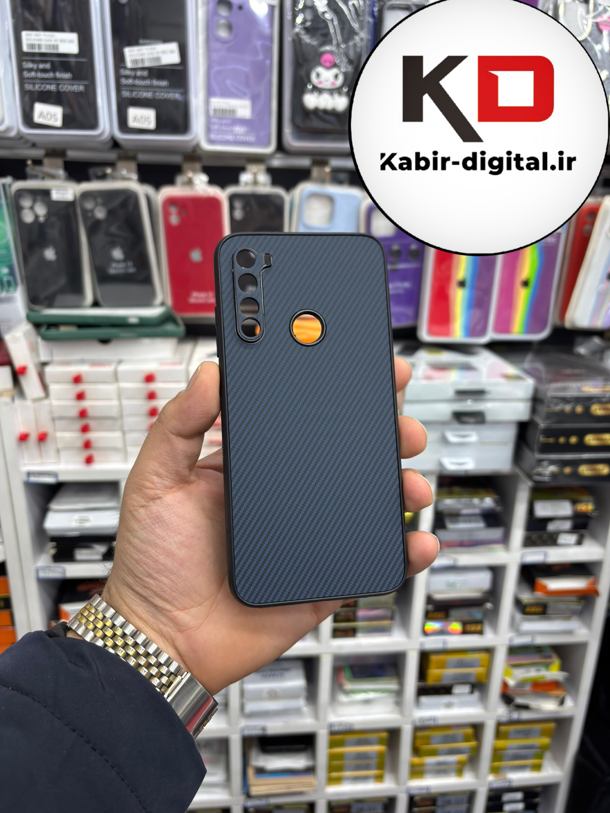 قاب گوشی Note 8 شیائومی Hatching Case سیلیکونی طرح هاشور ایربگ دار محافظ لنز دار سرمه ای