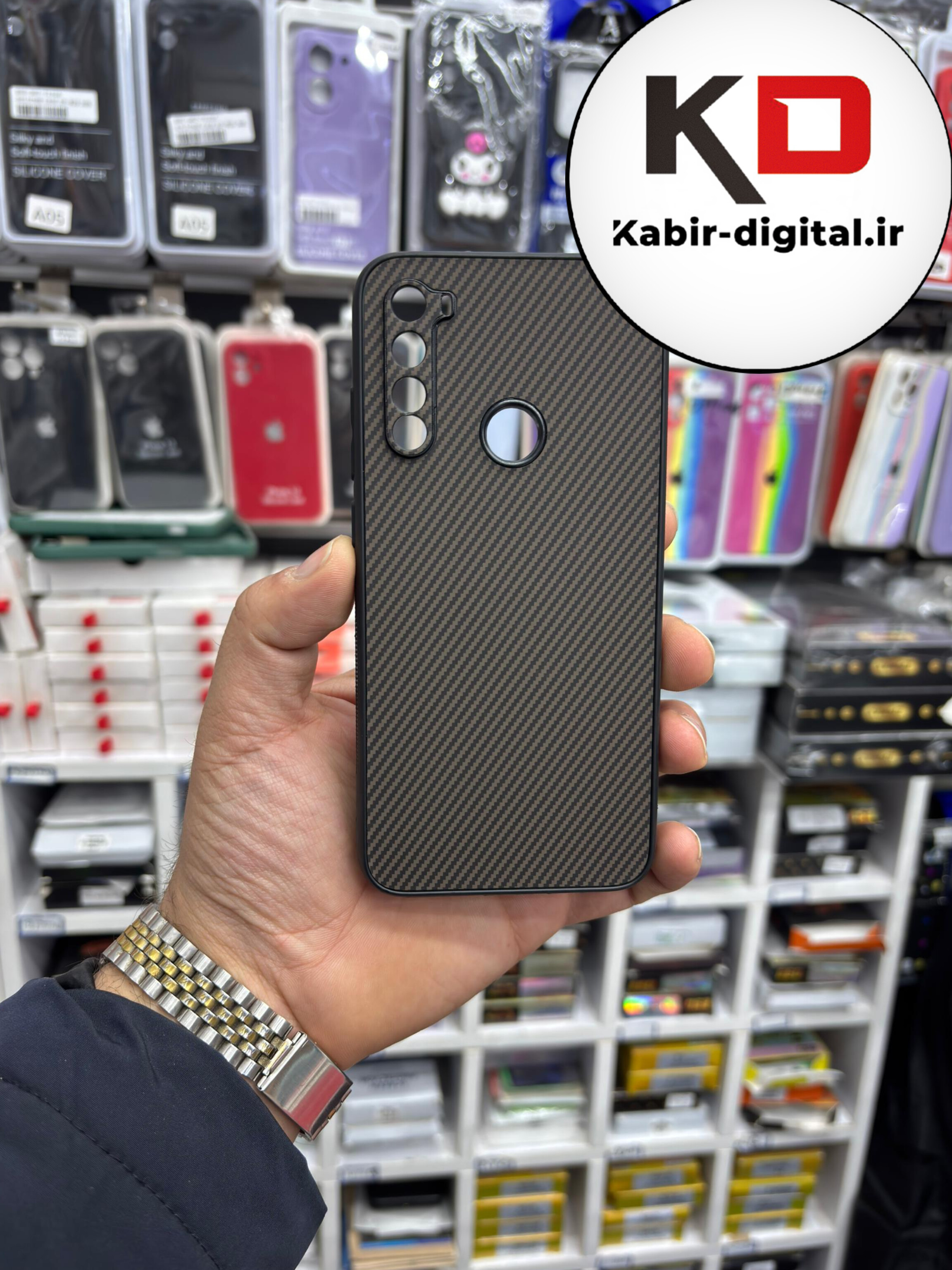 قاب گوشی Note 8 شیائومی Hatching Case سیلیکونی طرح هاشور ایربگ دار محافظ لنز دار