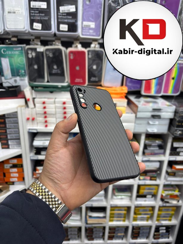 قاب گوشی Note 8 شیائومی Hatching Case سیلیکونی طرح هاشور ایربگ دار محافظ لنز دار