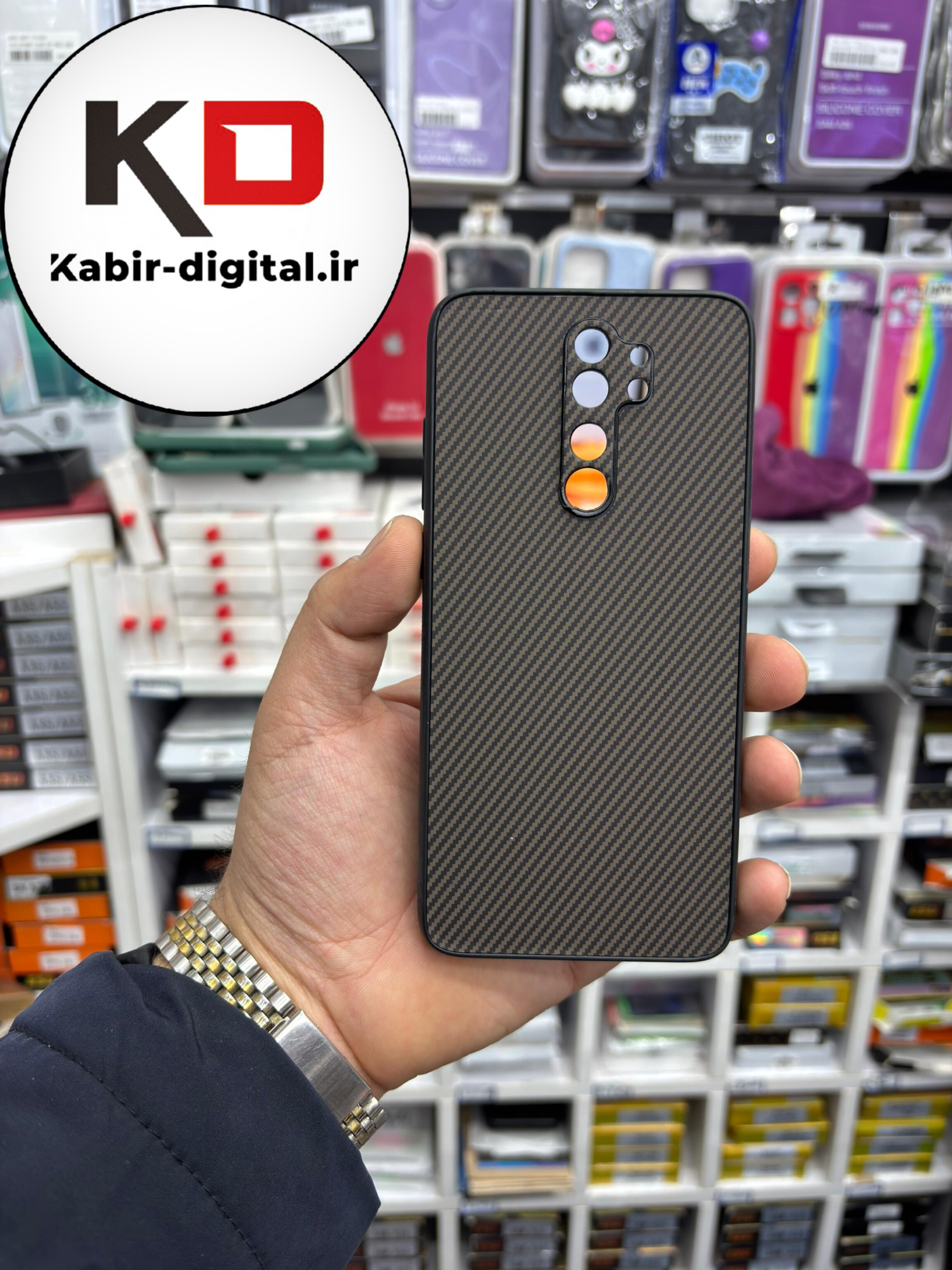 قاب گوشی Note 8 pro شیائومی Hatching Case سیلیکونی طرح هاشور ایربگ دار محافظ لنز دار