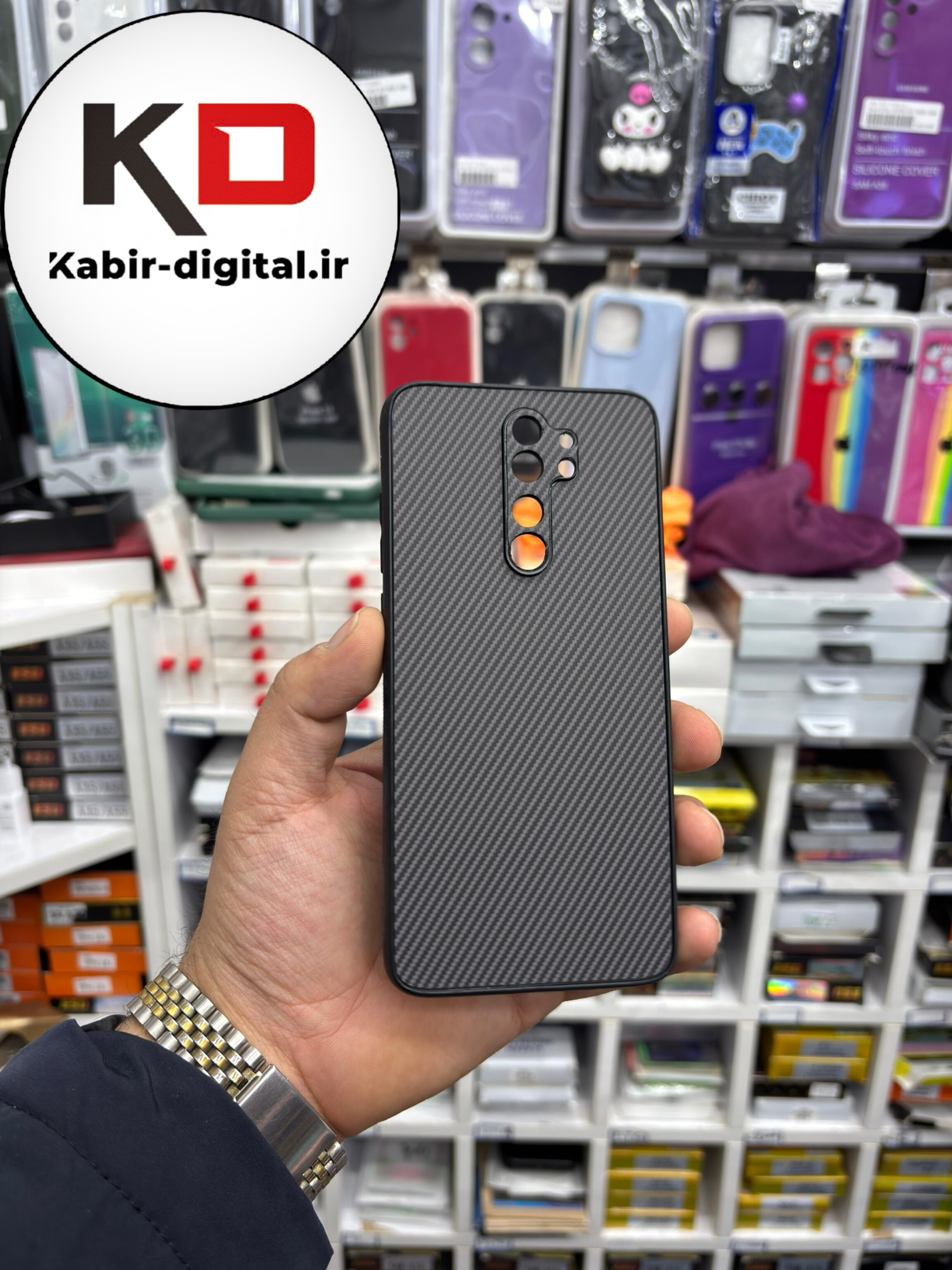 قاب گوشی Note 8 pro شیائومی Hatching Case سیلیکونی طرح هاشور ایربگ دار محافظ لنز دار