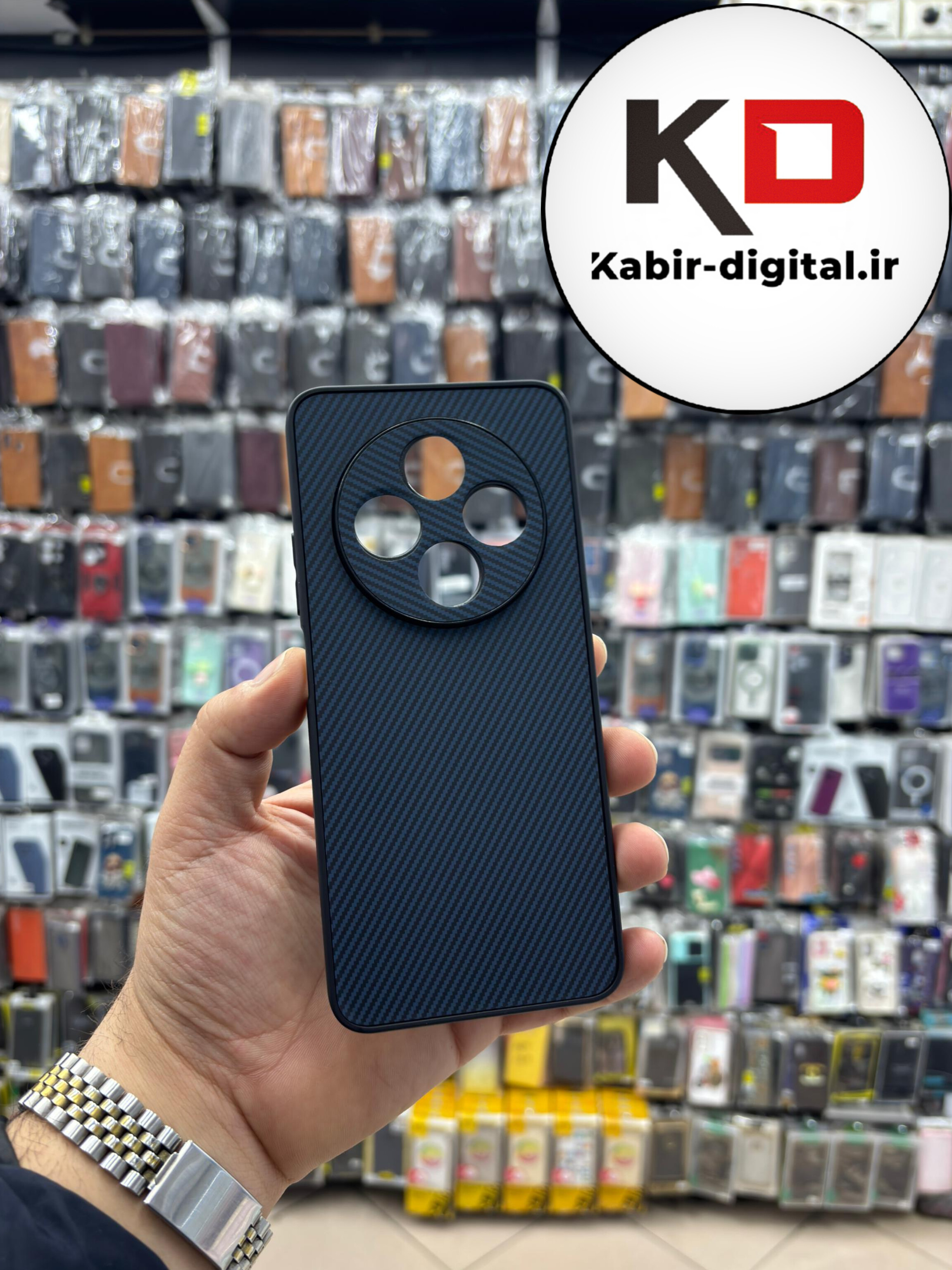 قاب گوشی Redmi 14c / Redmi A4 / POCO C75 شیائومی Hatching Case سیلیکونی طرح هاشور ایربگ دار محافظ لنز دار سرمه ای