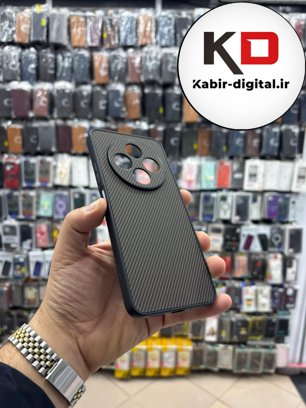 قاب گوشی Redmi 14c / Redmi A4 / POCO C75 شیائومی Hatching Case سیلیکونی طرح هاشور ایربگ دار محافظ لنز دار