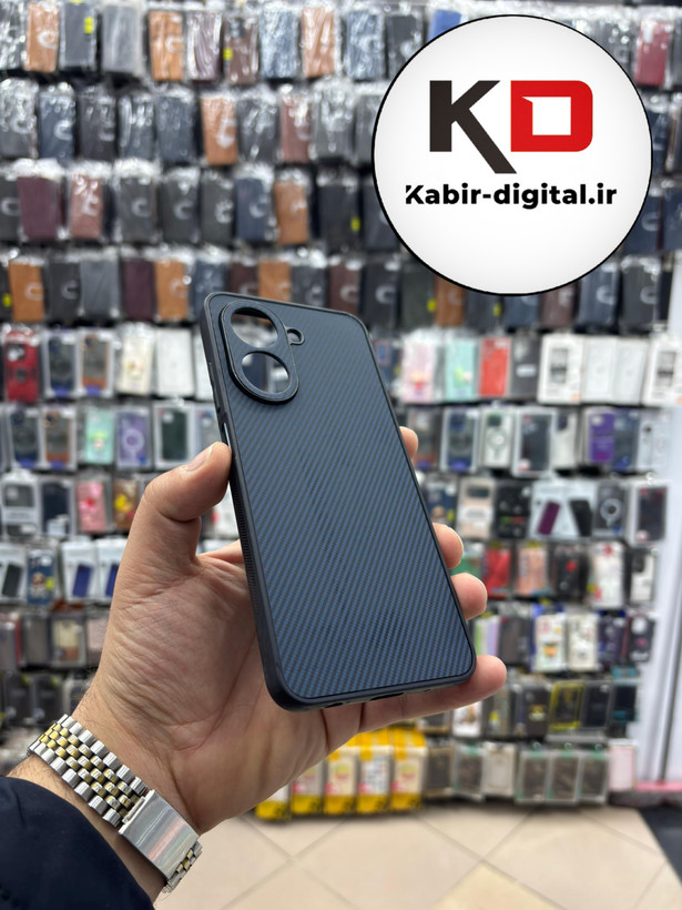 قاب گوشی Redmi A5 / POCO C71 شیائومی Hatching Case سیلیکونی طرح هاشور ایربگ دار محافظ لنز دار