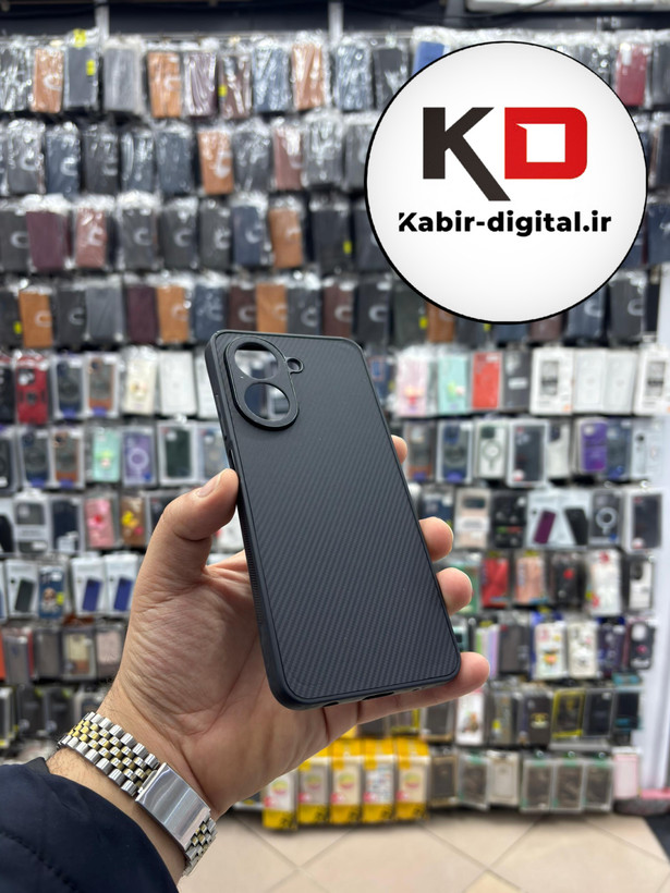 قاب گوشی Redmi A5 / POCO C71 شیائومی Hatching Case سیلیکونی طرح هاشور ایربگ دار محافظ لنز دار