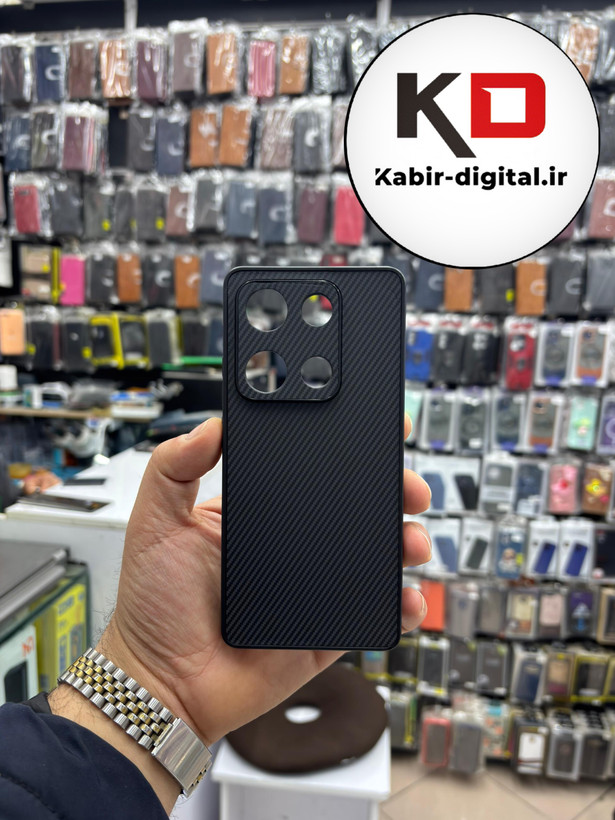 قاب گوشی Redmi Note 14s شیائومی Hatching Case سیلیکونی طرح هاشور ایربگ دار محافظ لنز دار