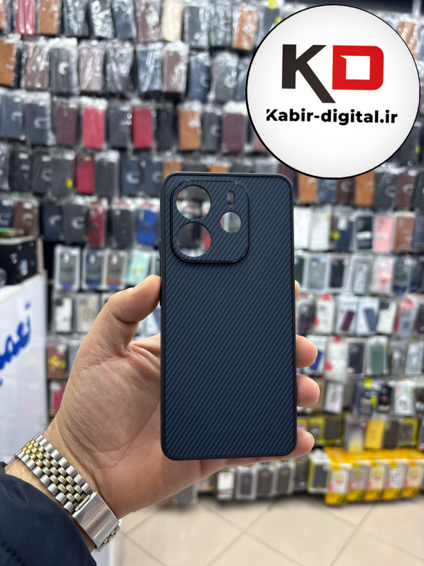 قاب گوشی Redmi Note 14 4g شیائومی Hatching Case سیلیکونی طرح هاشور ایربگ دار محافظ لنز دار