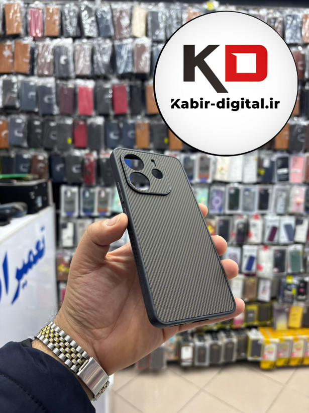 قاب گوشی Redmi Note 14 4g شیائومی Hatching Case سیلیکونی طرح هاشور ایربگ دار محافظ لنز دار