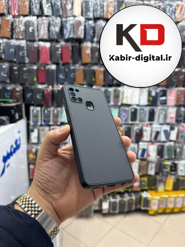 قاب گوشی Galaxy A21s سامسونگ Hatching Case سیلیکونی طرح هاشور ایربگ دار محافظ لنز دار