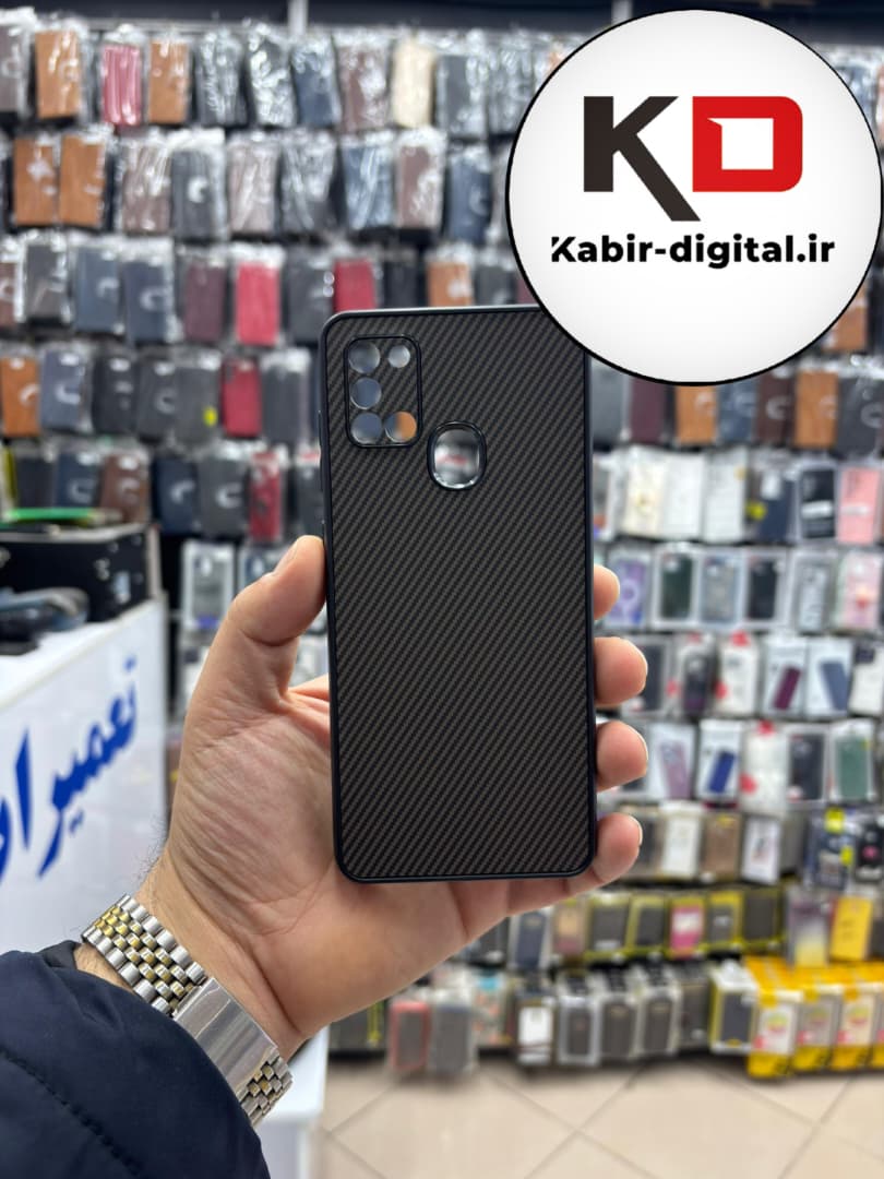 قاب گوشی Galaxy A21s سامسونگ Hatching Case سیلیکونی طرح هاشور ایربگ دار محافظ لنز دار