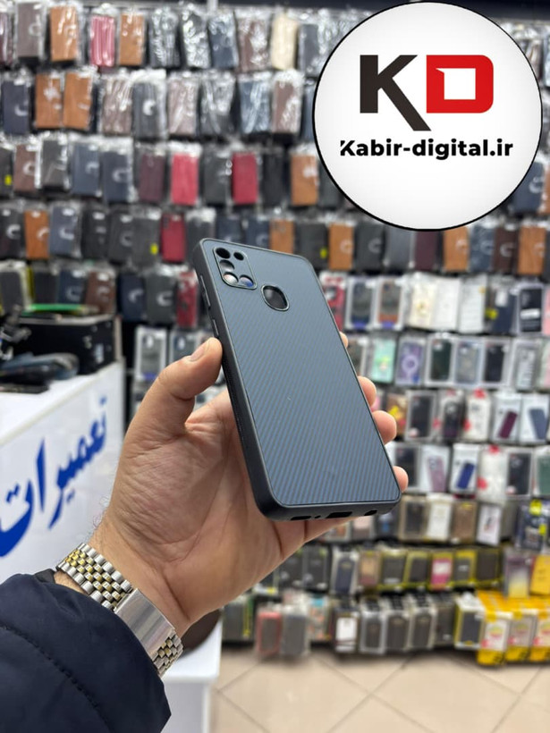 قاب گوشی Galaxy A21s سامسونگ Hatching Case سیلیکونی طرح هاشور ایربگ دار محافظ لنز دار