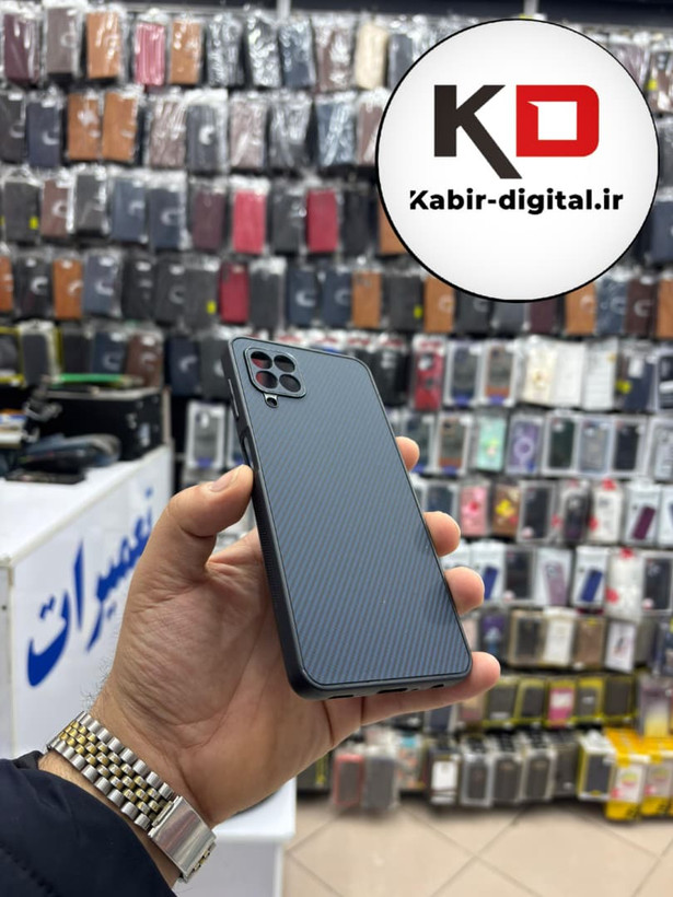 قاب گوشی Galaxy A22 4g / M32 سامسونگ Hatching Case سیلیکونی طرح هاشور ایربگ دار محافظ لنز دار